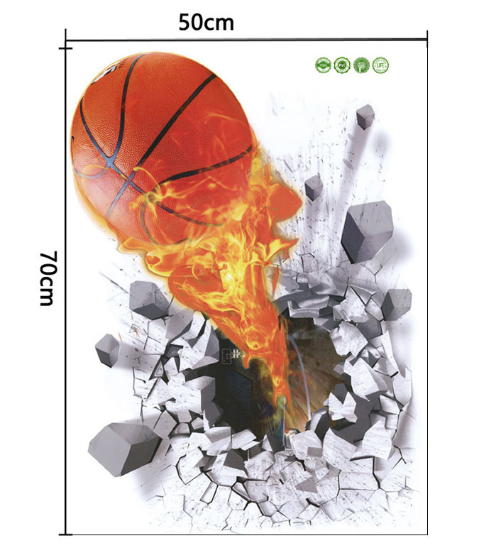 3D Basketball Wall Sticker 5