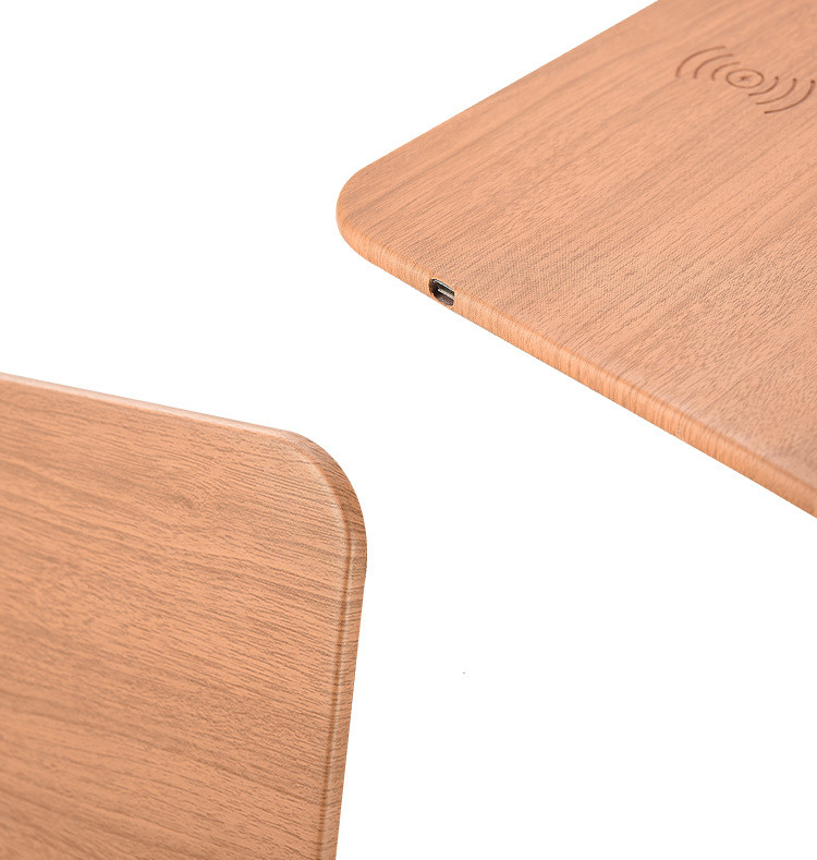 Wood Grain Wireless Charging Mouse Pad 3