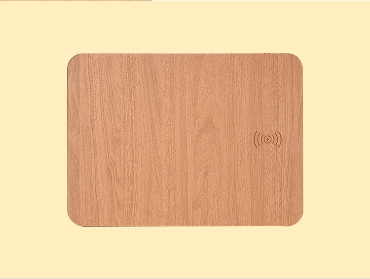 Wood Grain Wireless Charging Mouse Pad 1