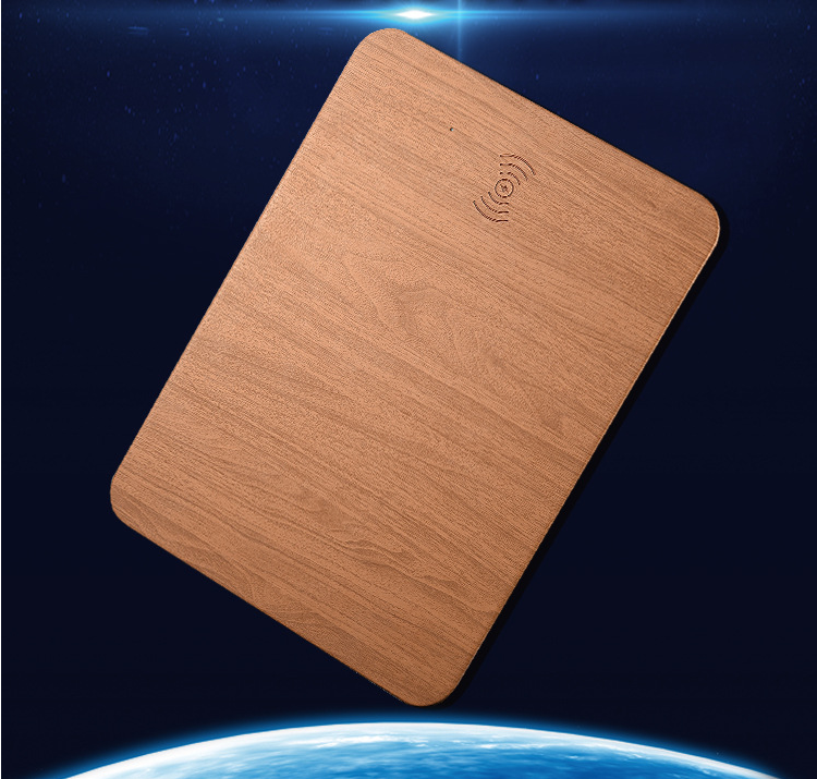 Wood Grain Wireless Charging Mouse Pad 6