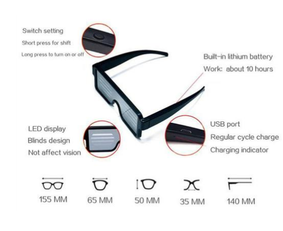 LED Light-Up Glasses