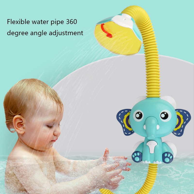 Bath Time Fun with Elephant Shower Set