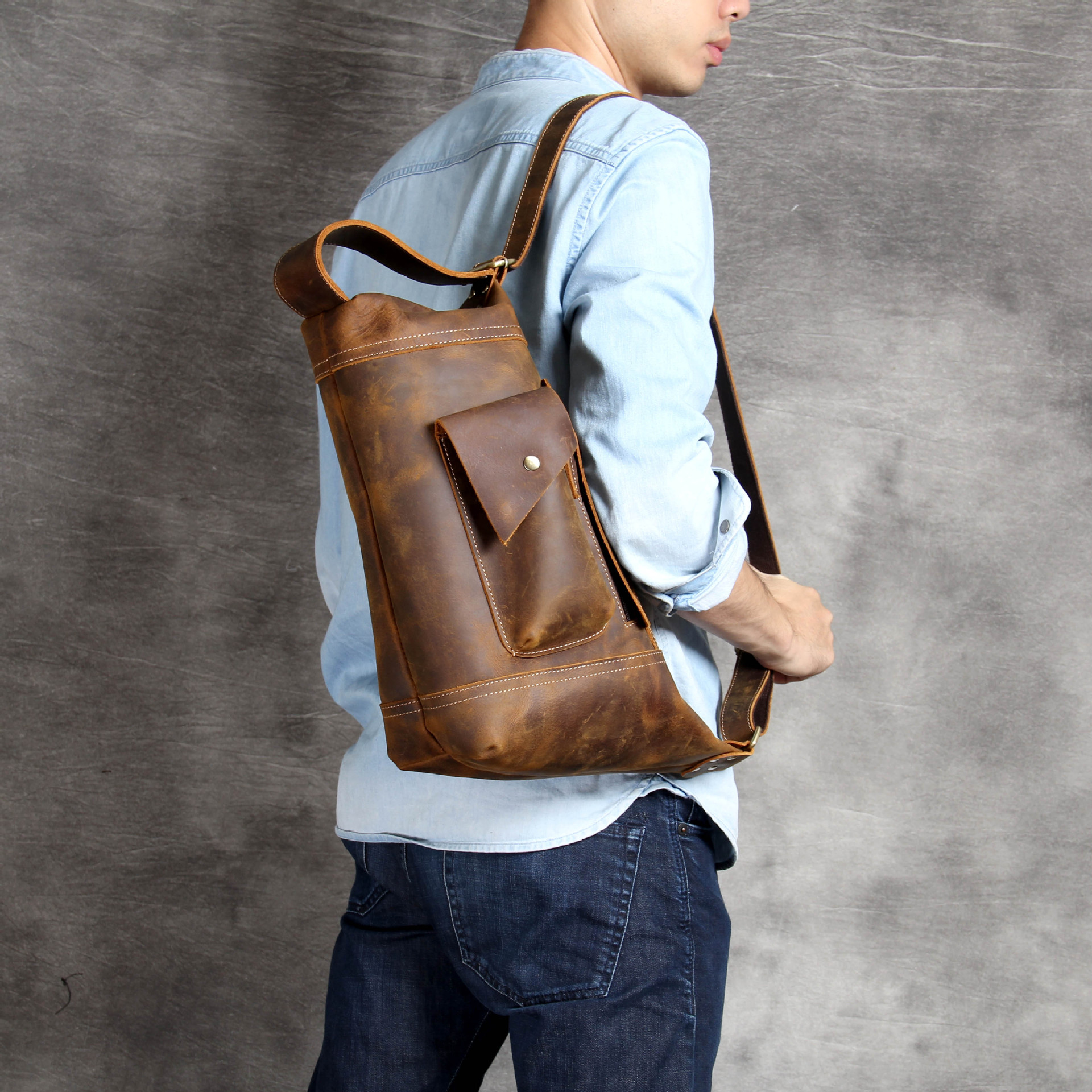 Sac en cuir fonctionnel