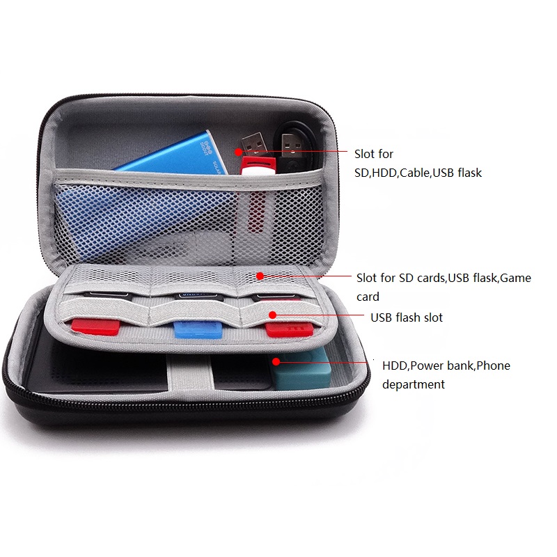 Digital Accessories Storage Case Black
