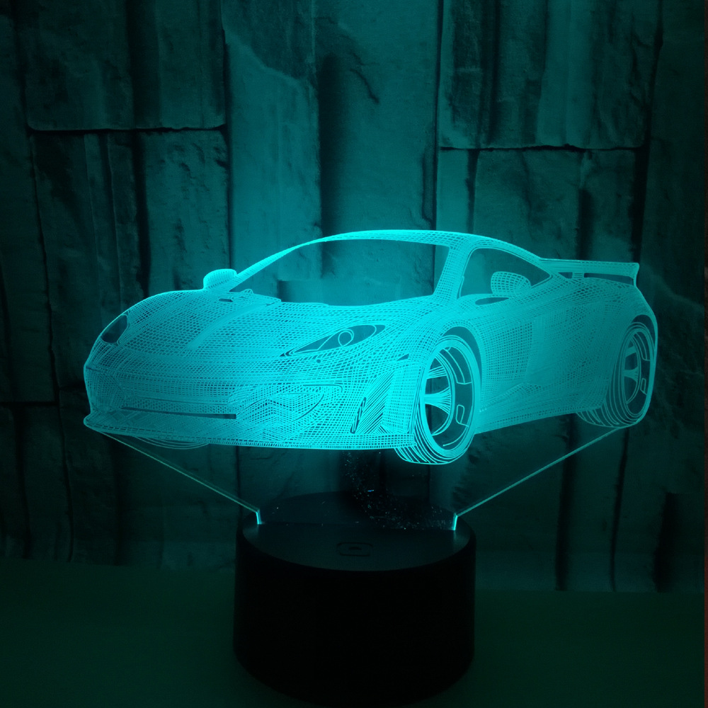 3D Colorful Car Night Light 1