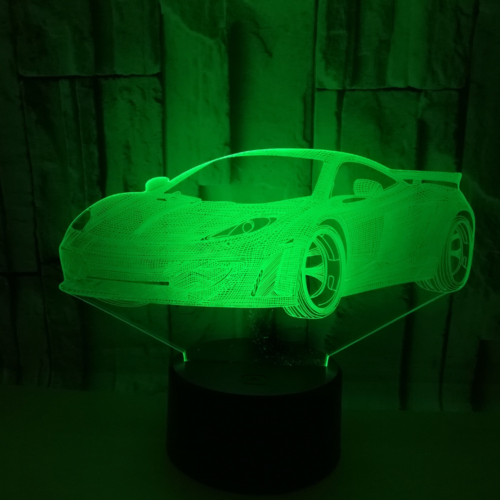 3D Colorful Car Night Light 5
