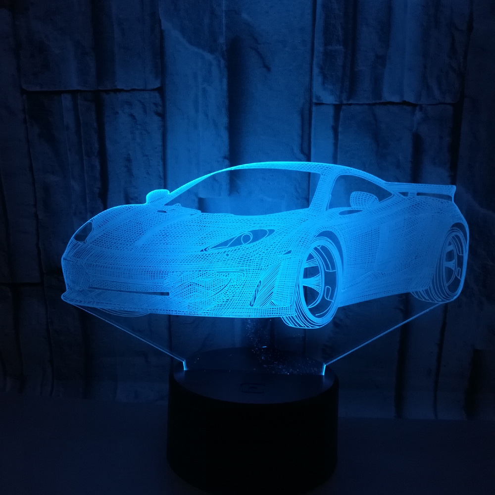 3D Colorful Car Night Light 4