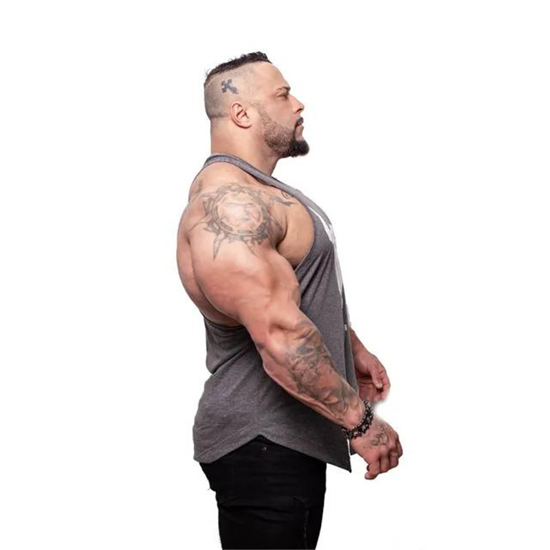 Gray Men's Muscle Tank