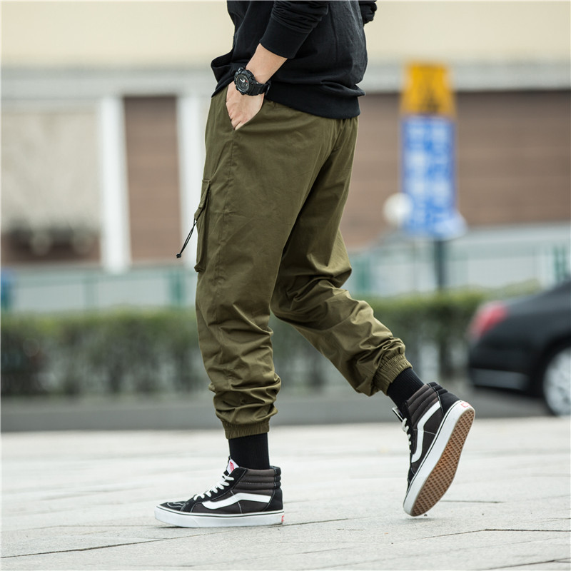 Wrinkled Drawstring Cuffed Pants 2