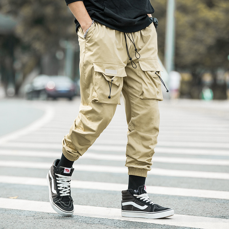 Wrinkled Drawstring Cuffed Pants 4