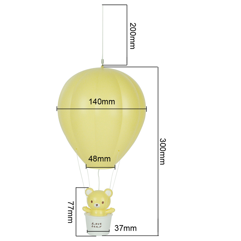LED Wall Light in Yellow