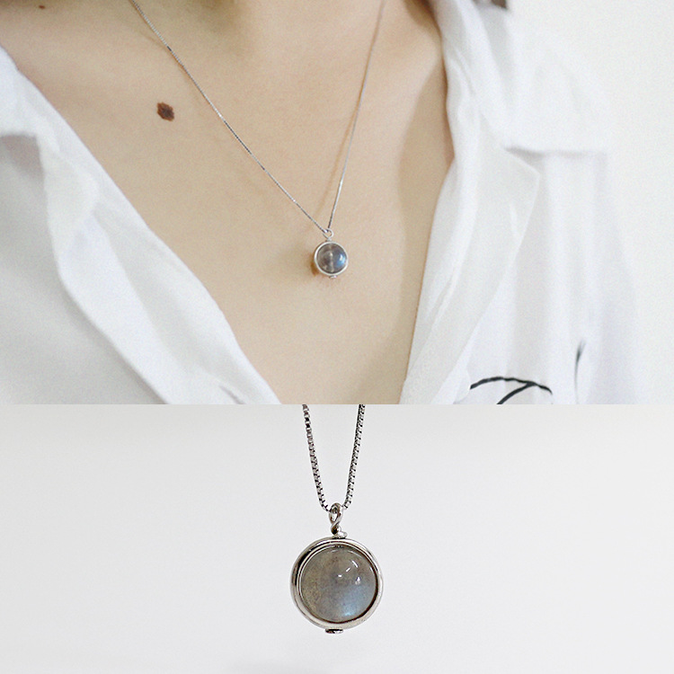 Moonstone Pendant Necklace