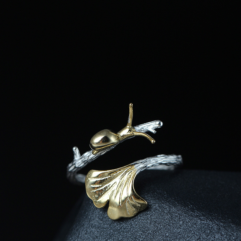 Stylish ring on a finger