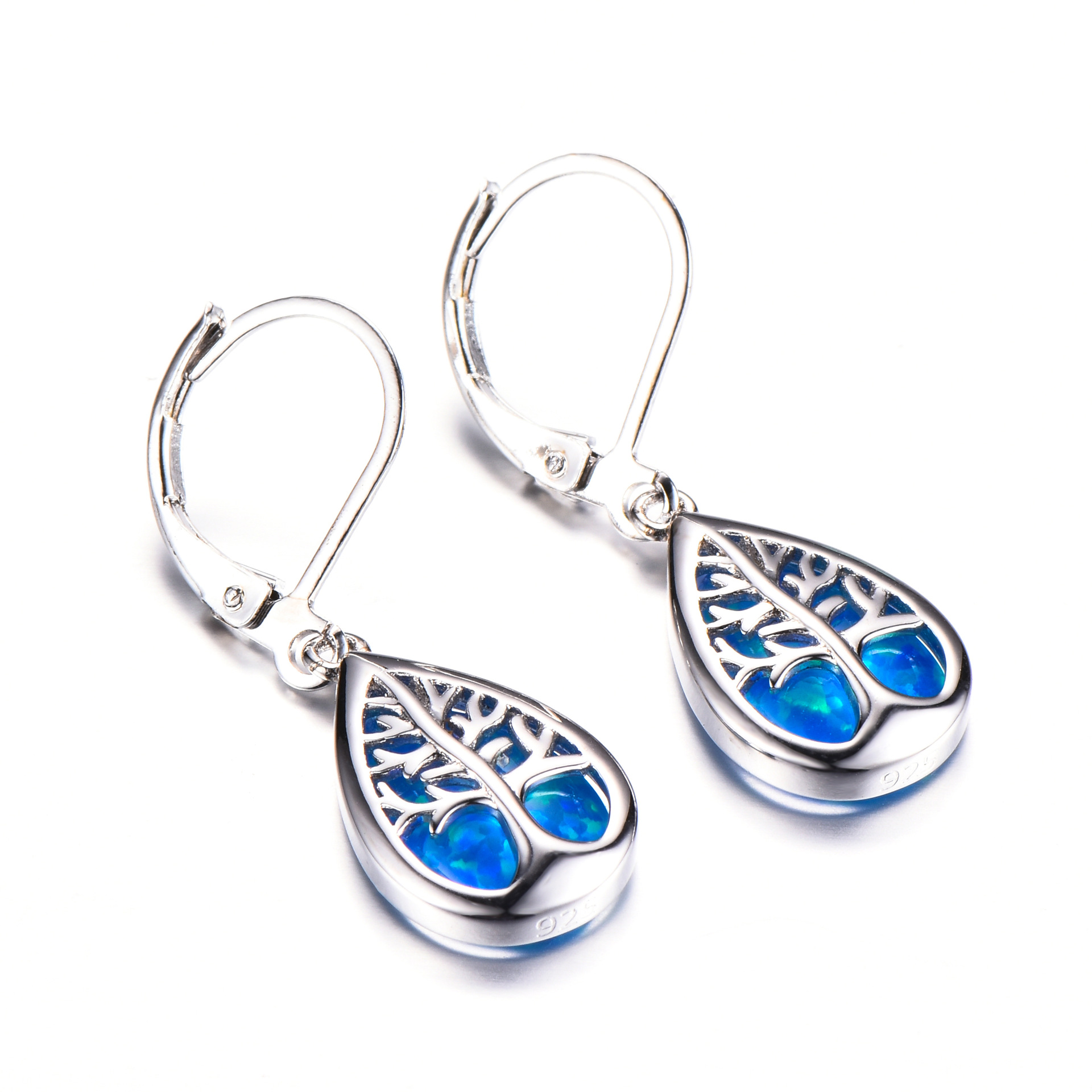 Elegant Blue Earrings