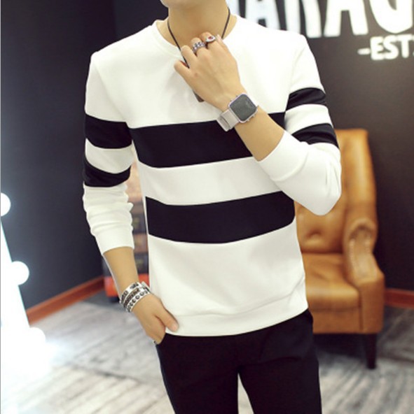 Stylish Long Sleeve T-shirt in White