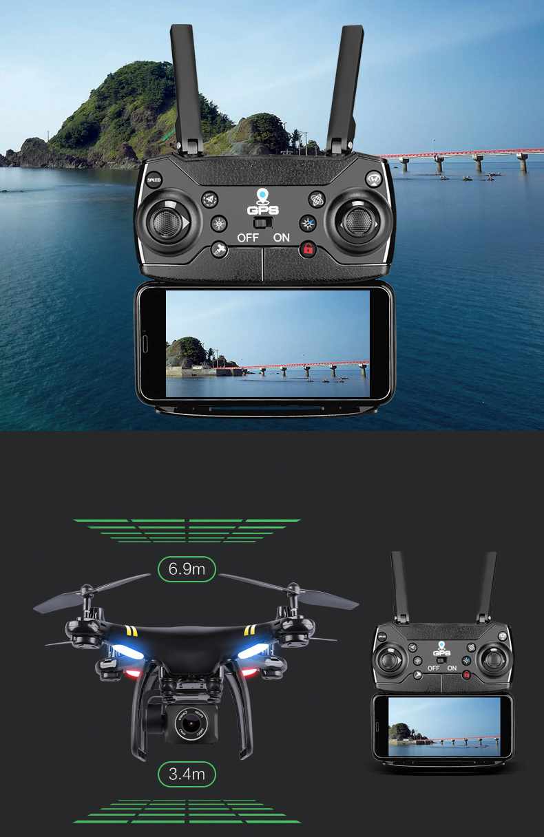 Global Drone GW168 Professional-GPS