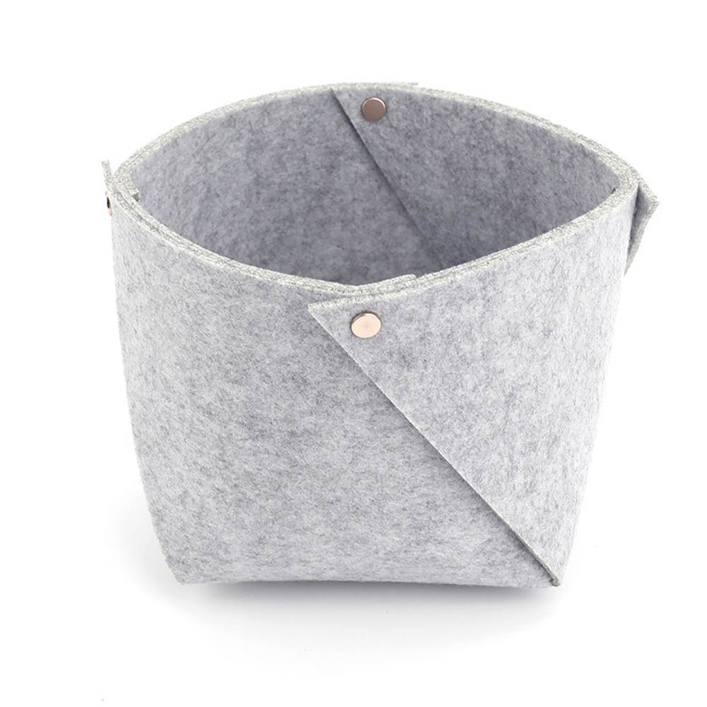 Felt Storage Basket Gray