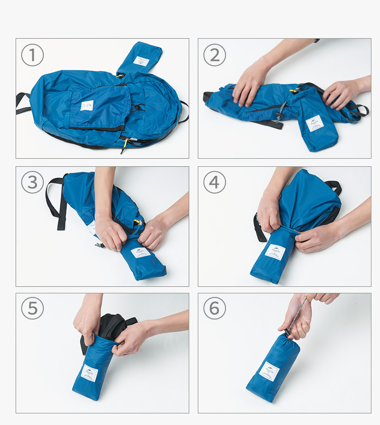 Foldable Backpack in different colors