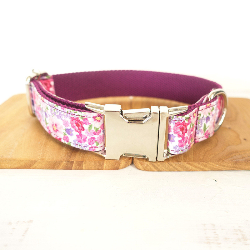 MUTTCO Bow Tie Dog Leash and Collar Set