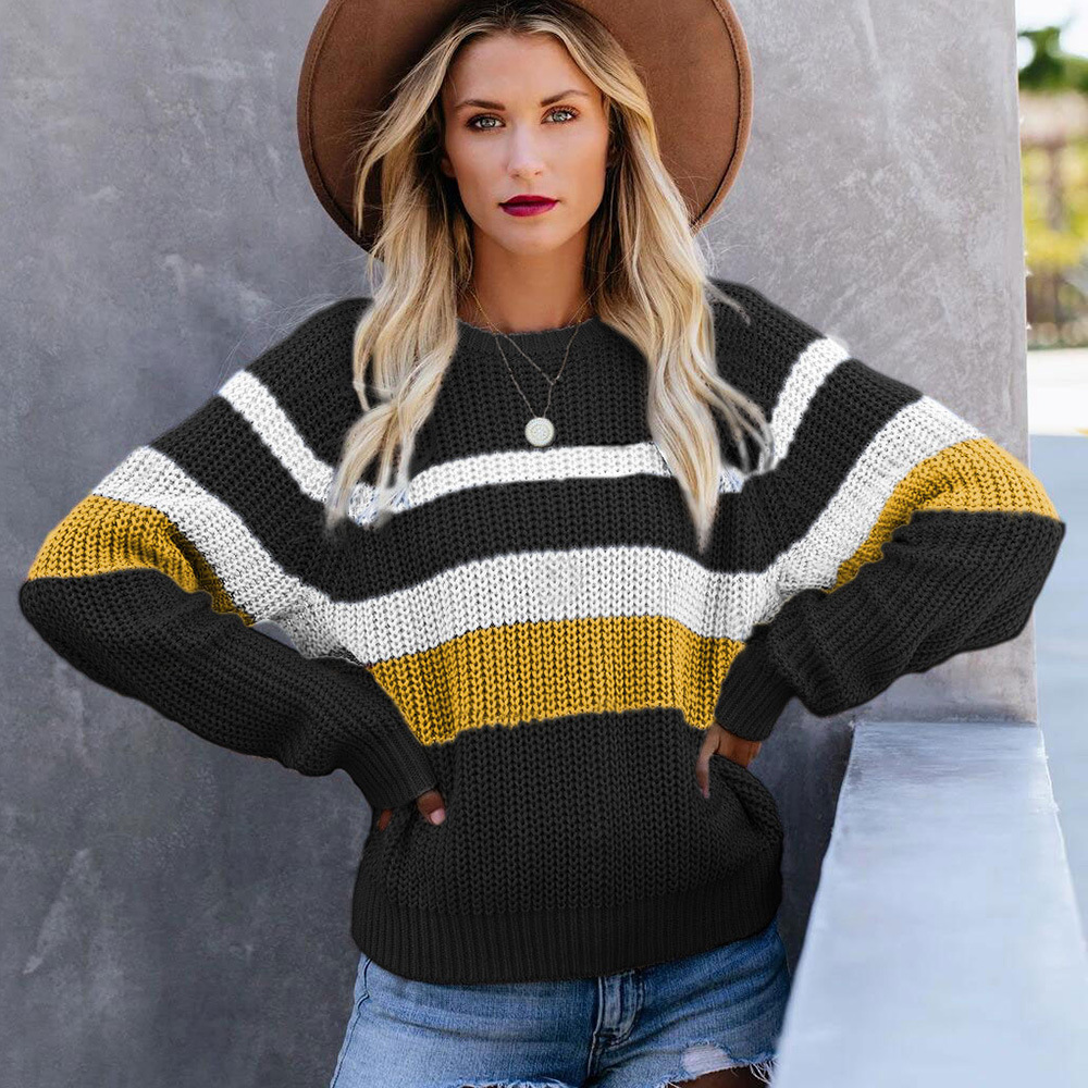 Splicing Knit Sweater 3