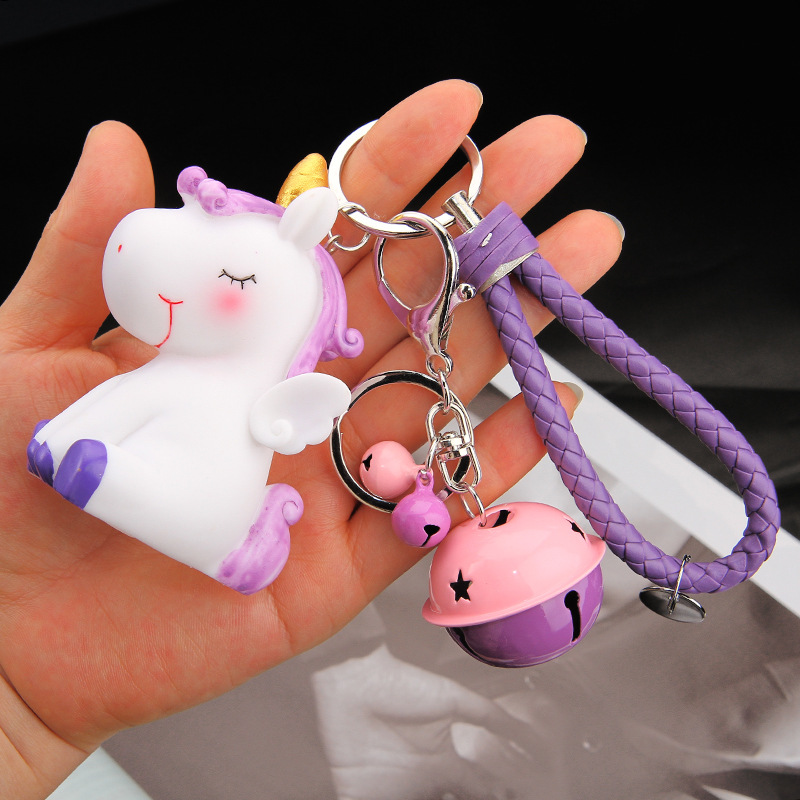 Unicorn Keychain Purple