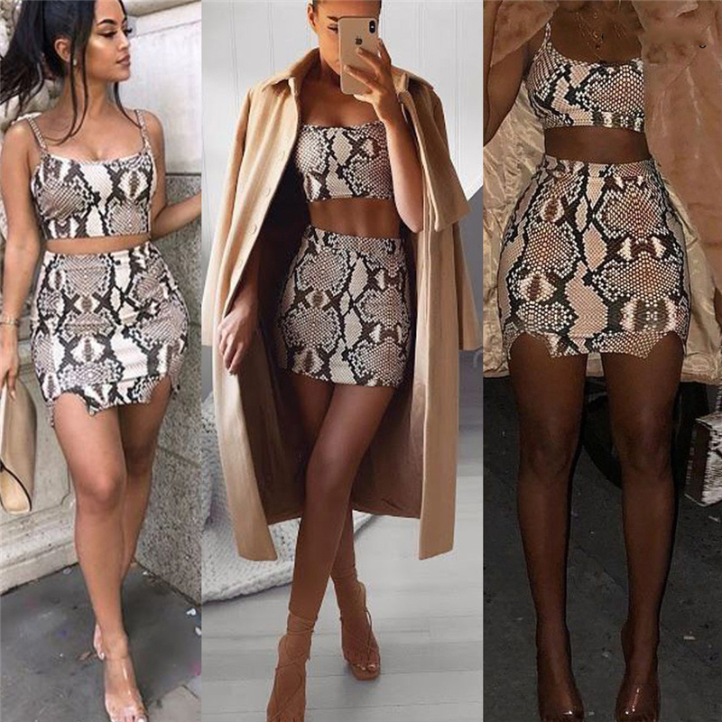 Fashion Snake Print Two-Piece Set Image 5