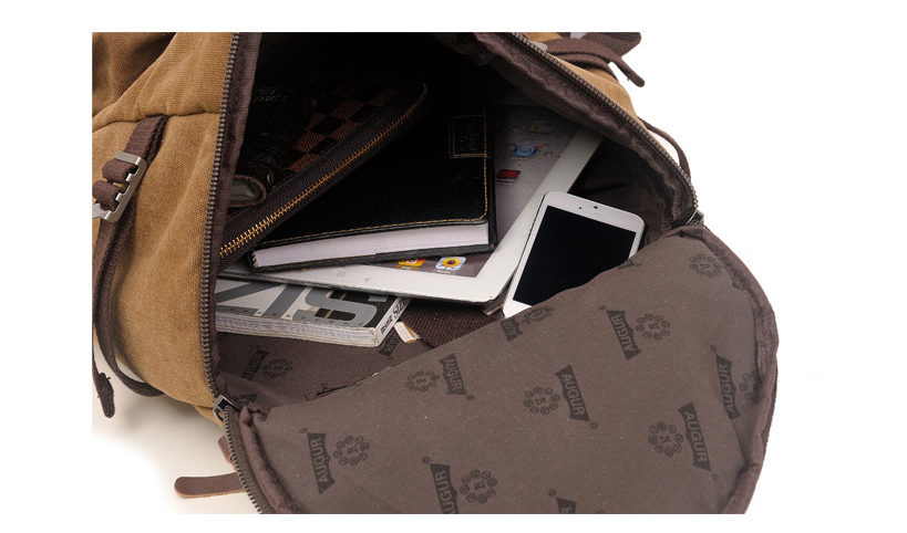 Canvas Backpack in Use