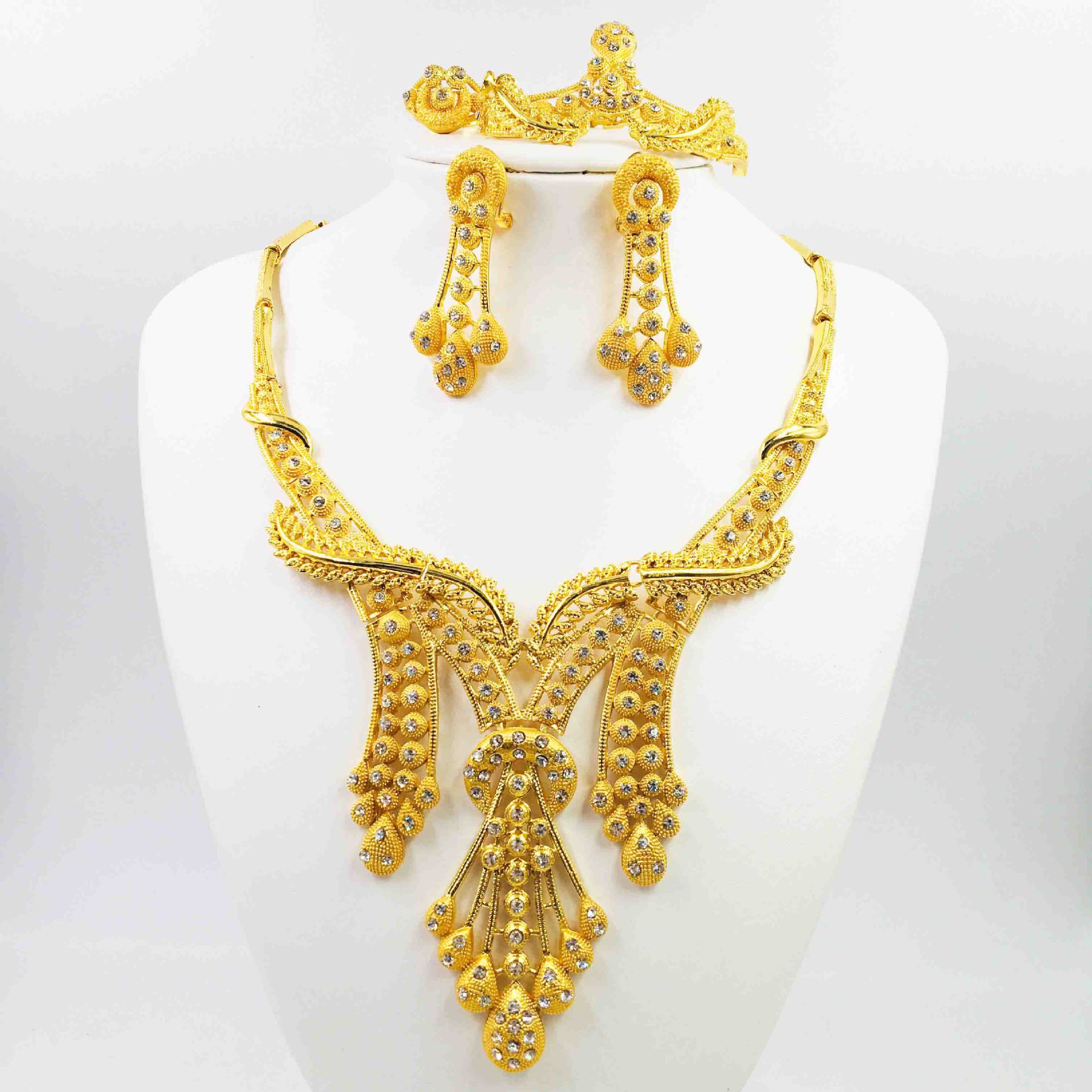 24K Gold Alloy Jewelry Set Image 2