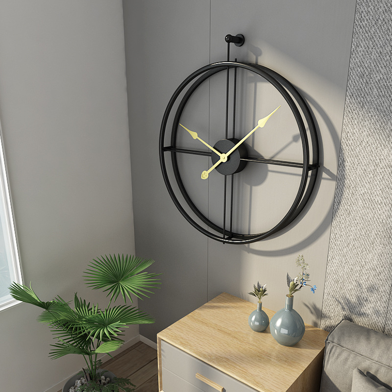 Gold and Black Variants of Nordic Wall Clock