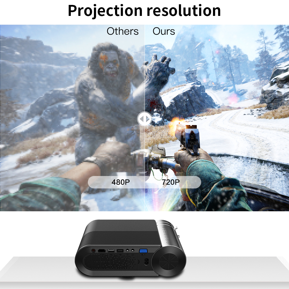 Crenova Wireless Smart Projector resolution
