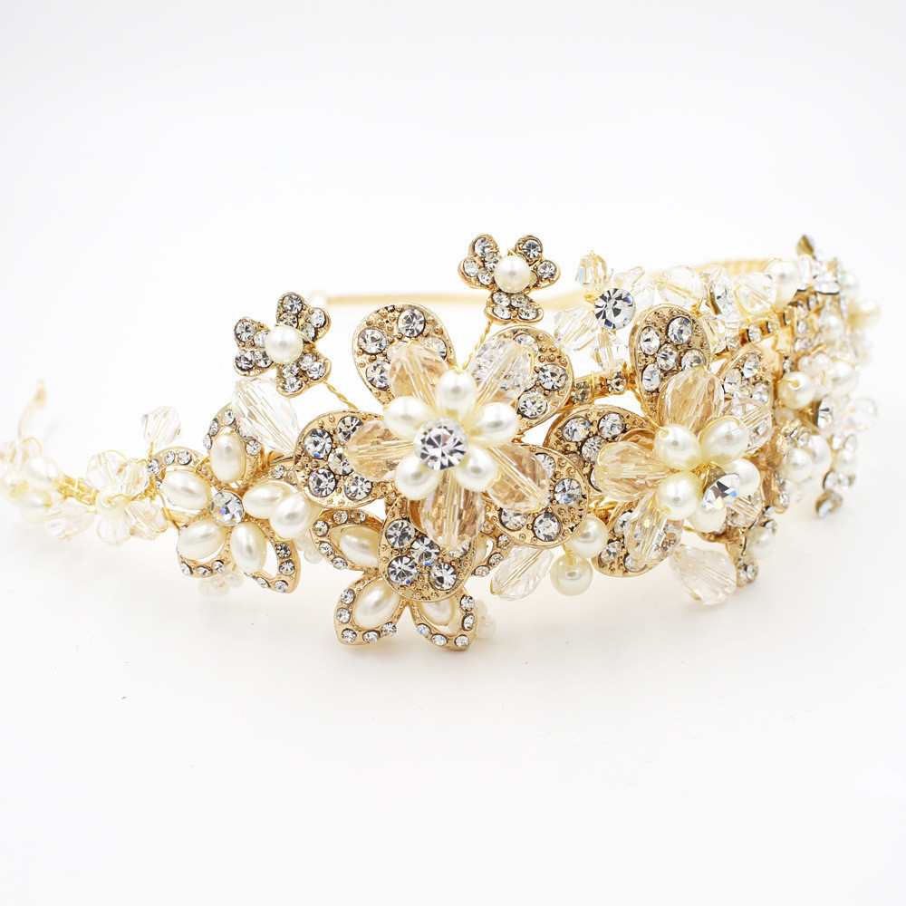 Bridal Crown Headband Image 5
