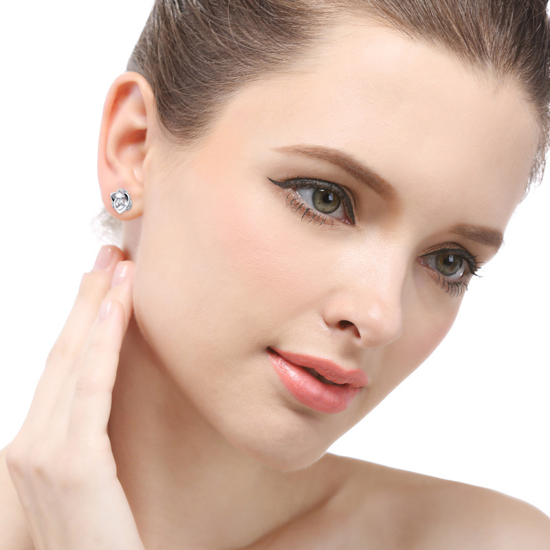 Rose Flower Ear Studs