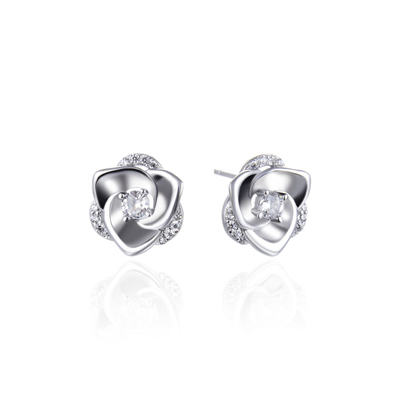 Rose Flower Ear Studs