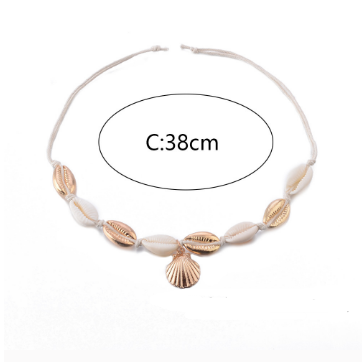 Natural Shell Anklet - Gold Version