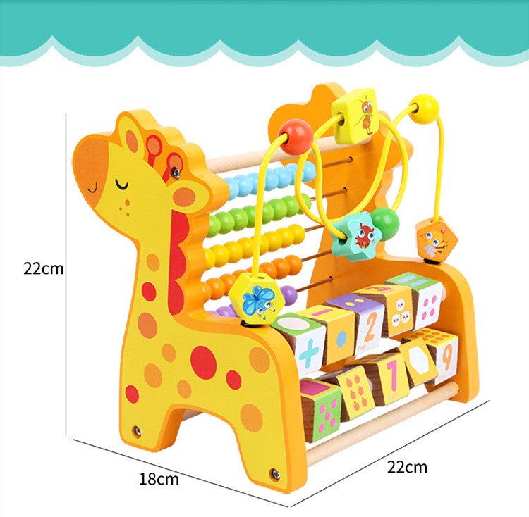 Wooden Round Bead Calculation Toy