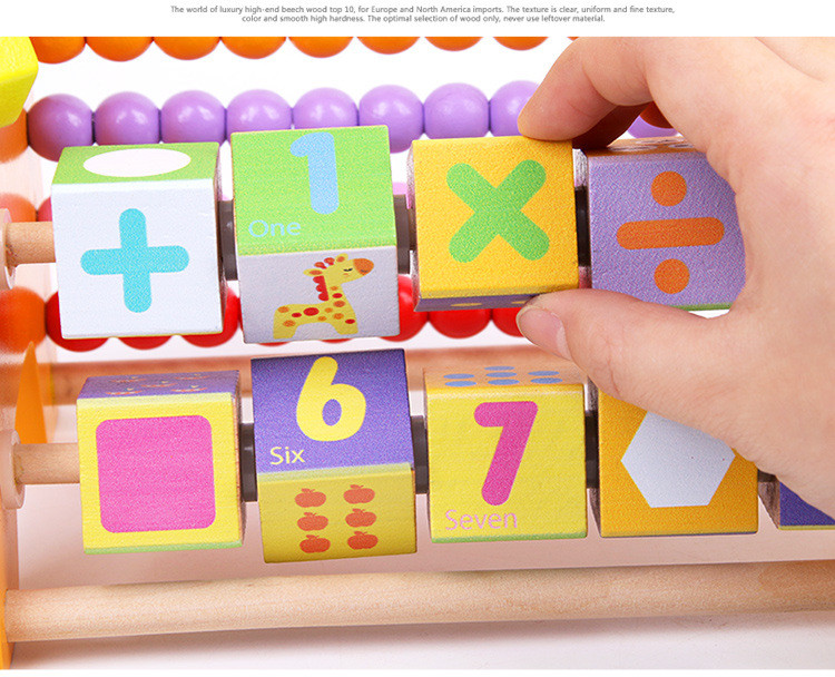 Colorful Beads on Calculation Toy