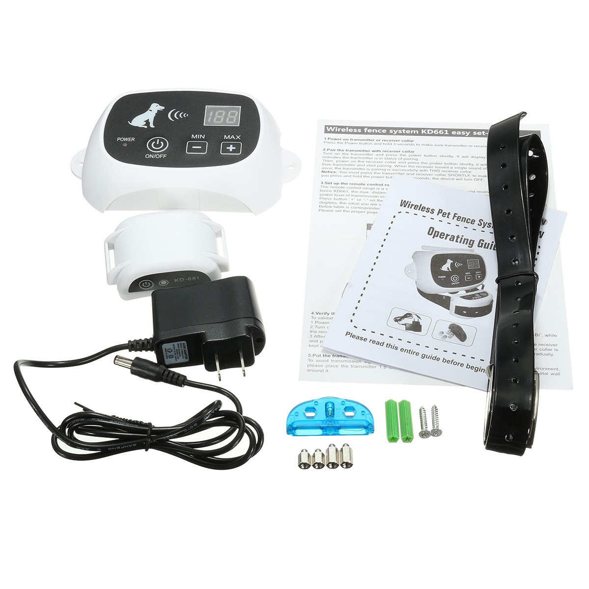 Wireless Electronic Dog Fence - Black