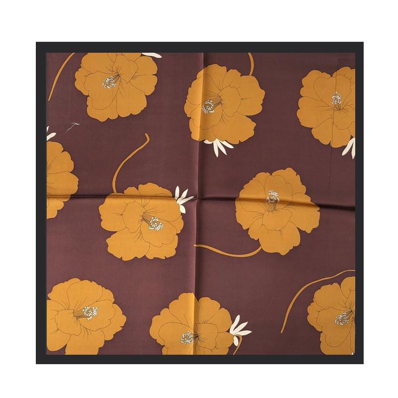 Floral Scarf - Brown