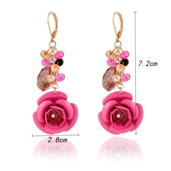 Crystal Flower Earrings