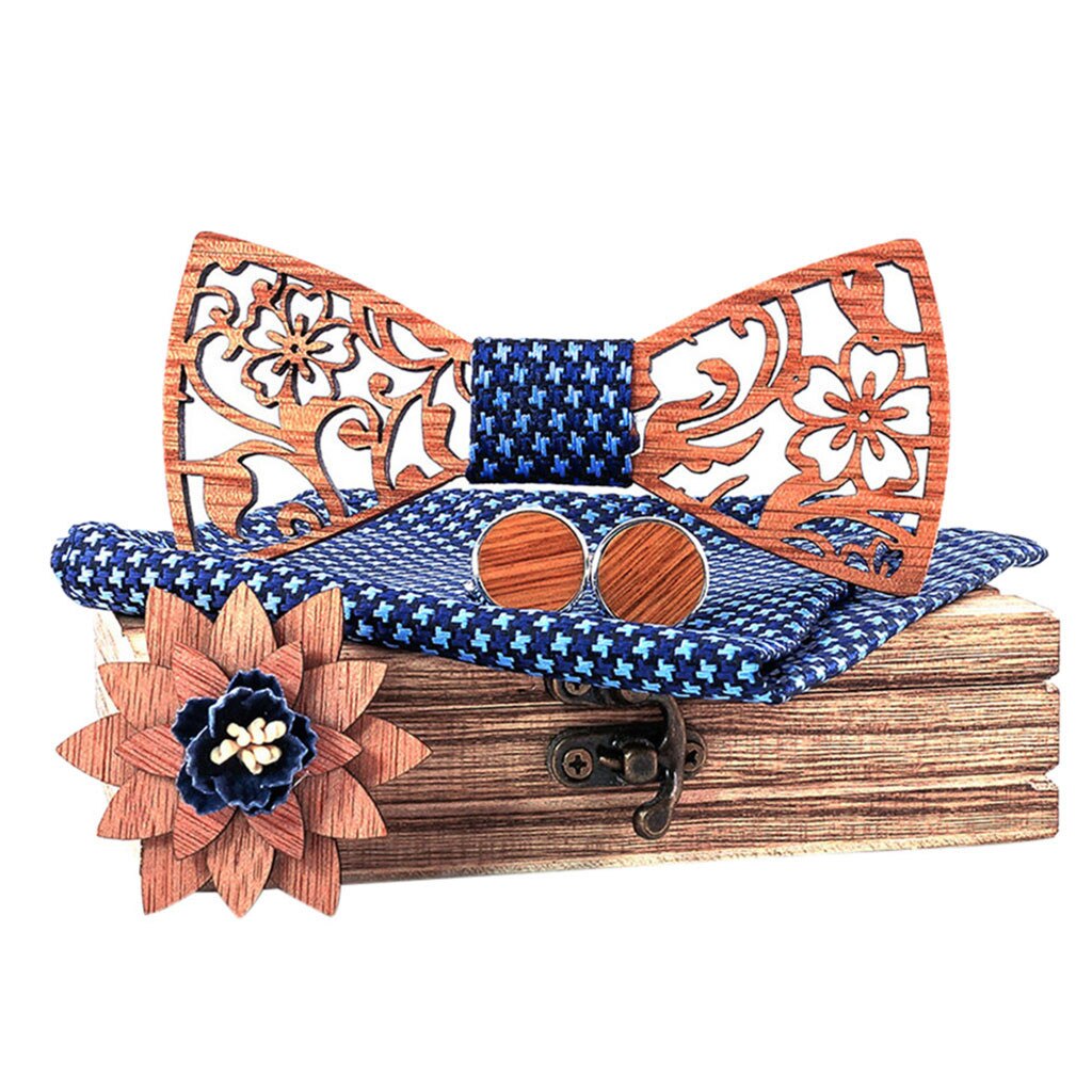 Wooden Bow Tie Set Image 5