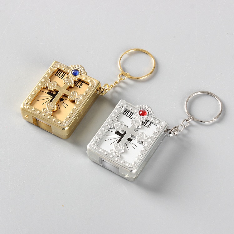 Miniature Pocket English Bible Keychain - Image 1