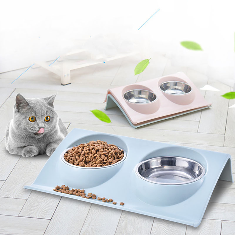 Stainless Steel Pet Double Bowl - Image 8
