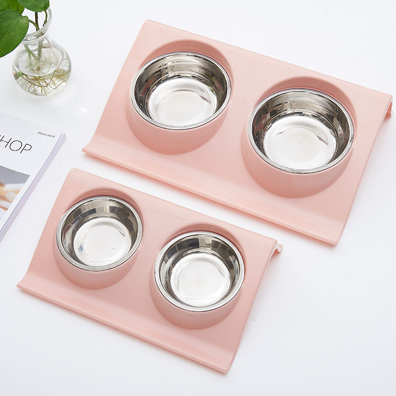 Stainless Steel Pet Double Bowl - Image 4