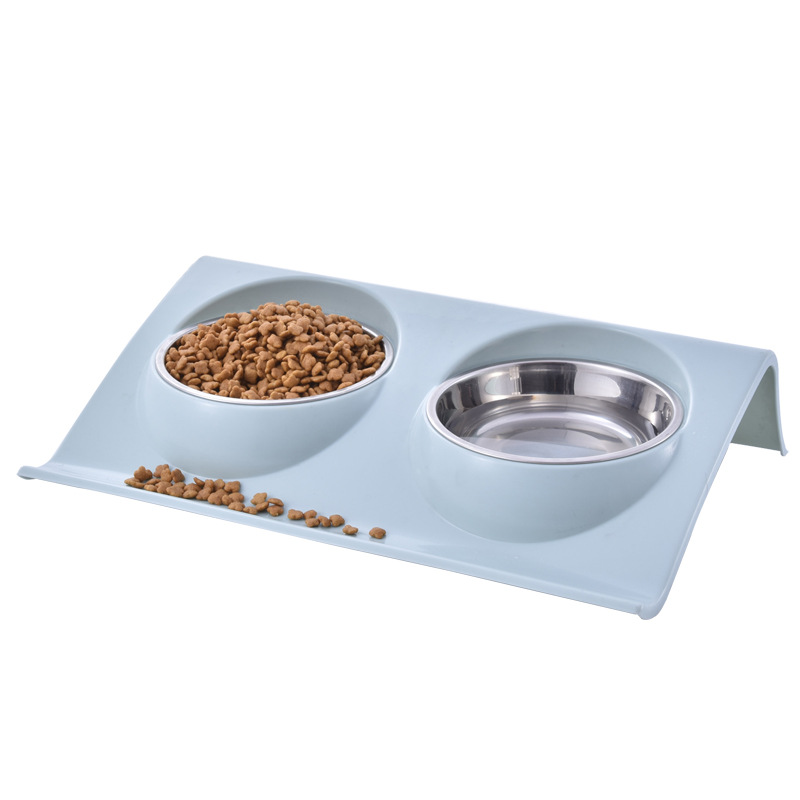 Stainless Steel Pet Double Bowl - Image 3