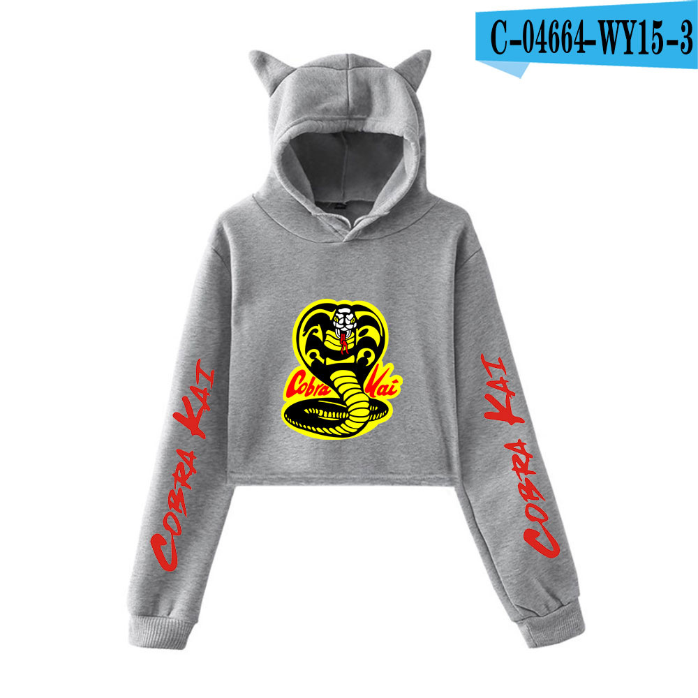 Printed cropped sweatshirt