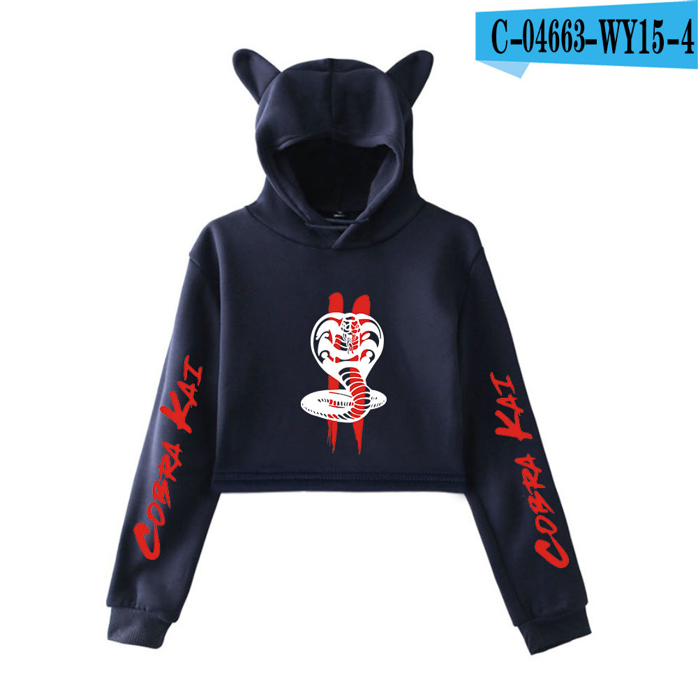 Printed cropped sweatshirt