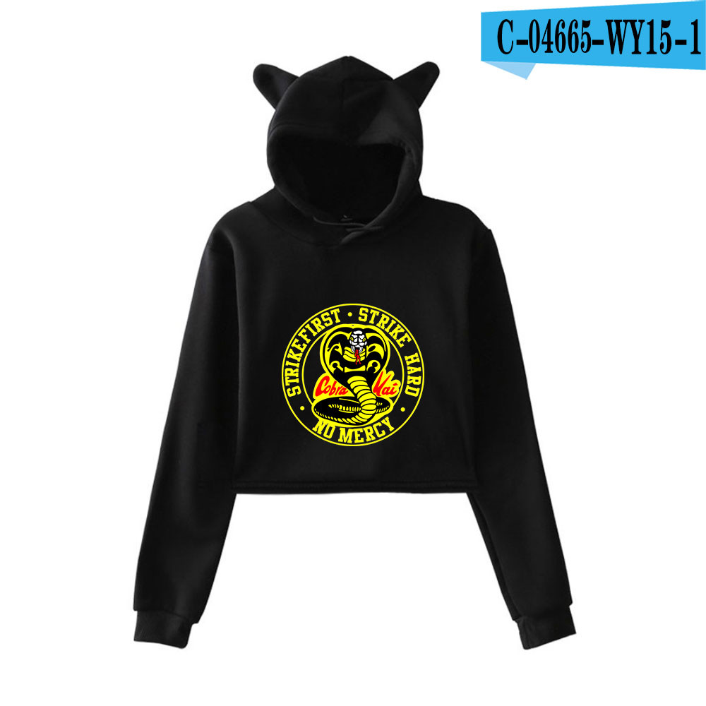 Printed cropped sweatshirt