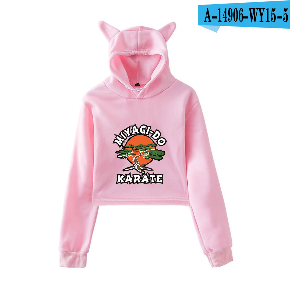 Printed cropped sweatshirt