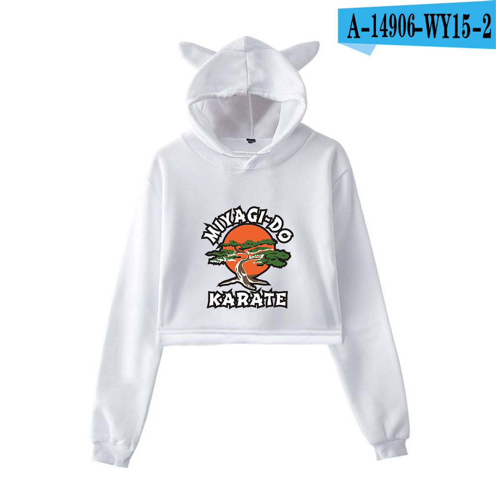 Printed cropped sweatshirt