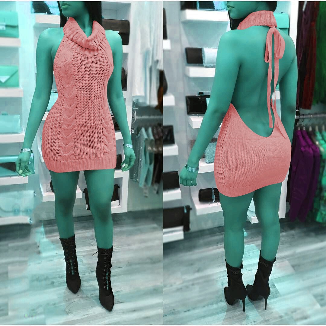 Backless Sweater Image 7